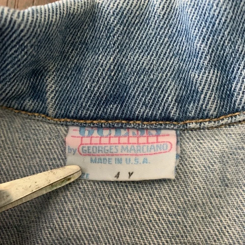 Vintage Guess Jeans denim jacket youth kids 4Y